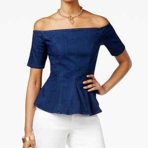 Thalia sodi peplum off shoulder